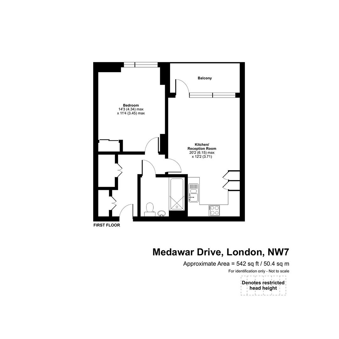 Floorplan for Medawar Drive, Mill Hill, London