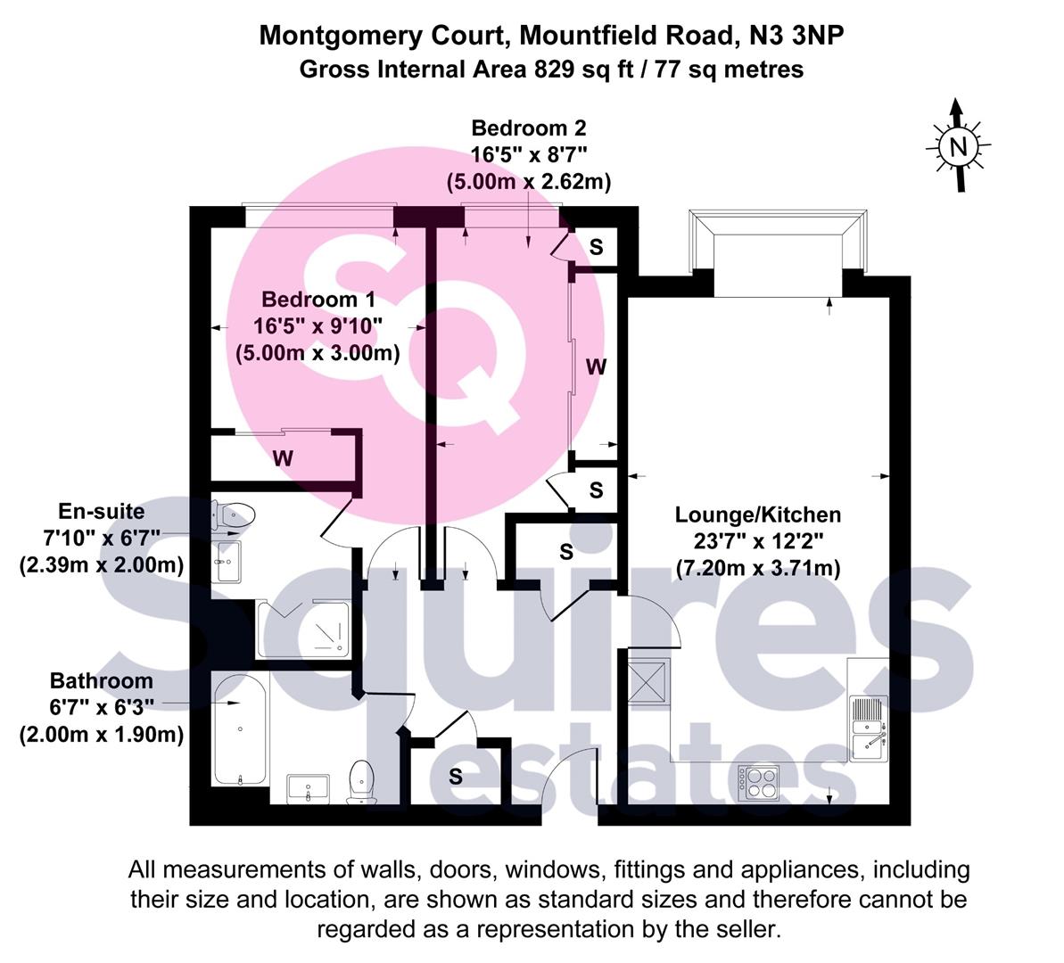 Floorplan for Mountfield Road, Finchley