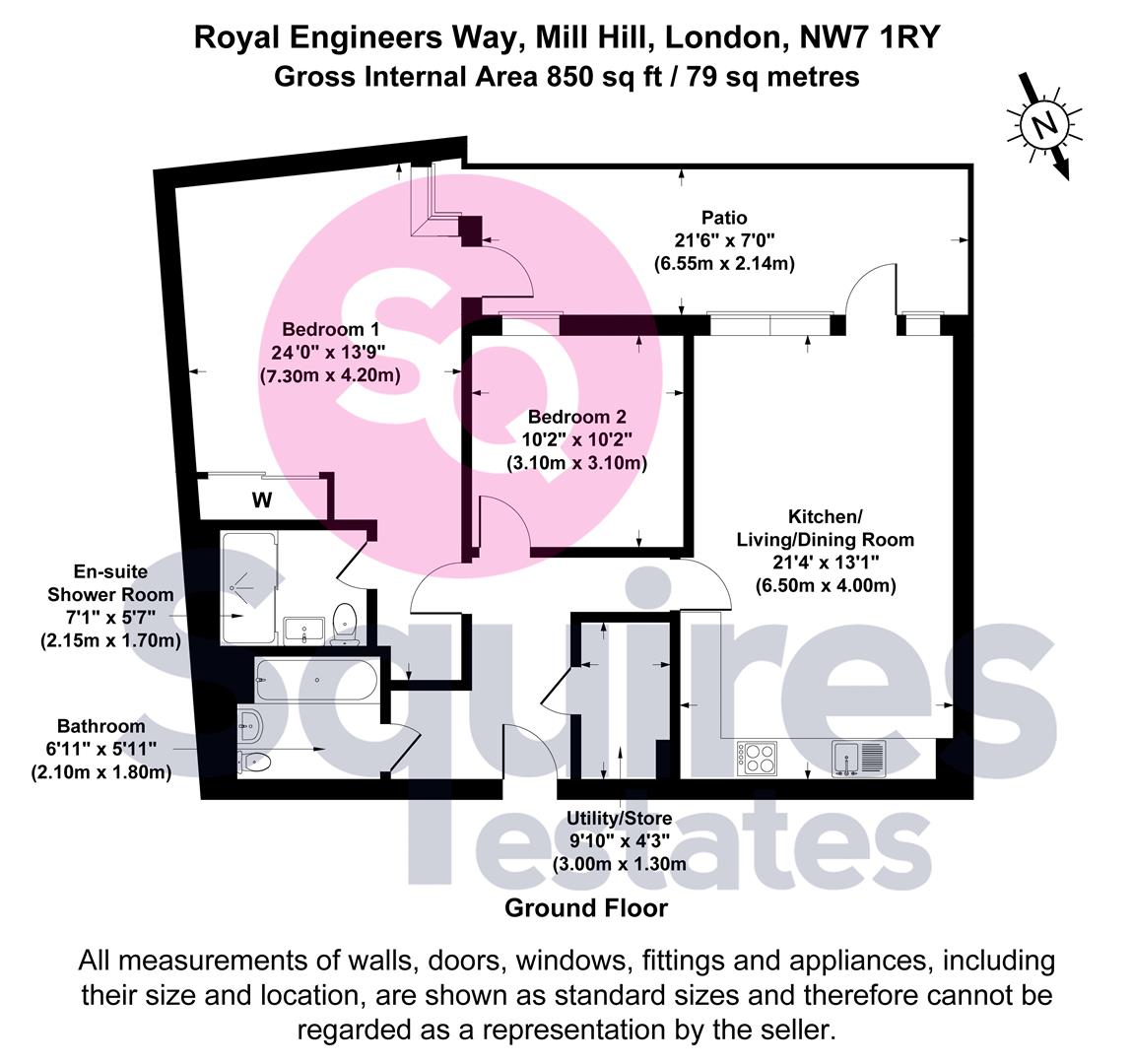 Floorplan for Royal Engineers Way, Mill Hill, London