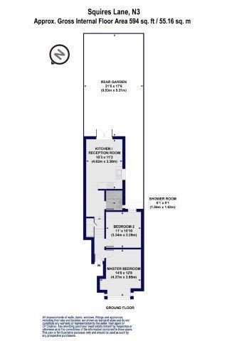 Floorplan for Squires Lane, Finchley