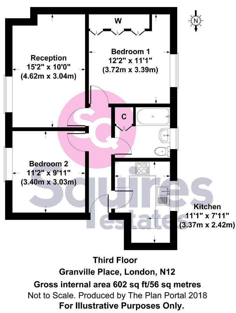 Floorplan for Granville Place, North Finchley
