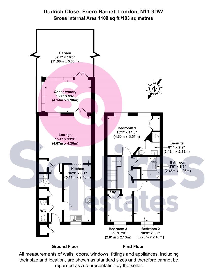 Floorplan for Dudrich Close, London