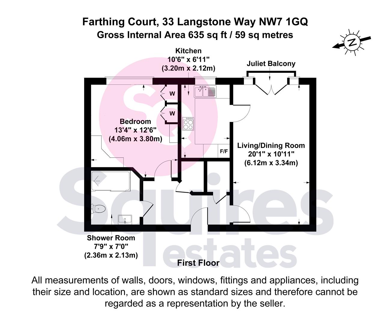 Floorplan for Langstone Way, Mill Hill, London