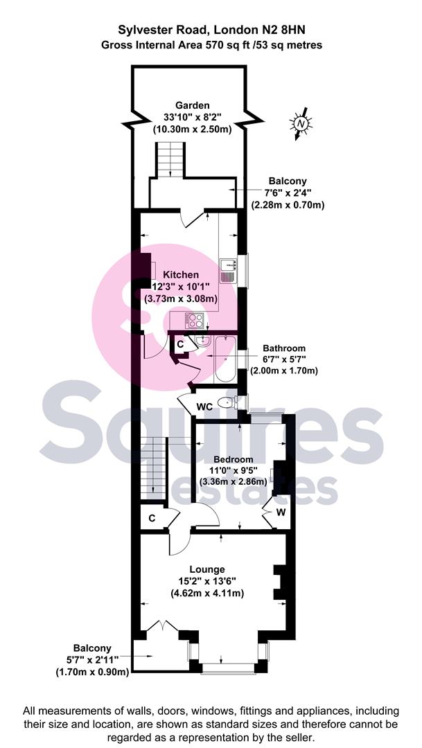 Floorplan for Sylvester Road, East Finchley